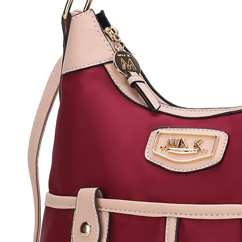 Women's Harper 2 Pcs Nylon Hobo Shoulder Handbag With Matching Wallet-MKF Collection Outlet