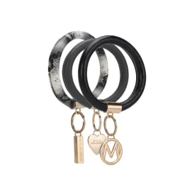 Women's Jasmine Bangle Bracelet Keyring Set-MKF Collection Online