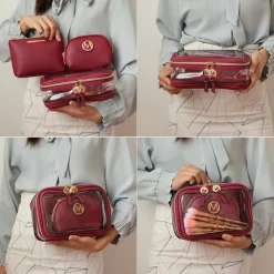 Women's Laura Cosmetic Case And Set-MKF Collection Fashion