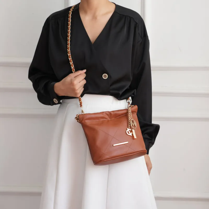 Women's Loriana Quilted Bag-MKF Collection New