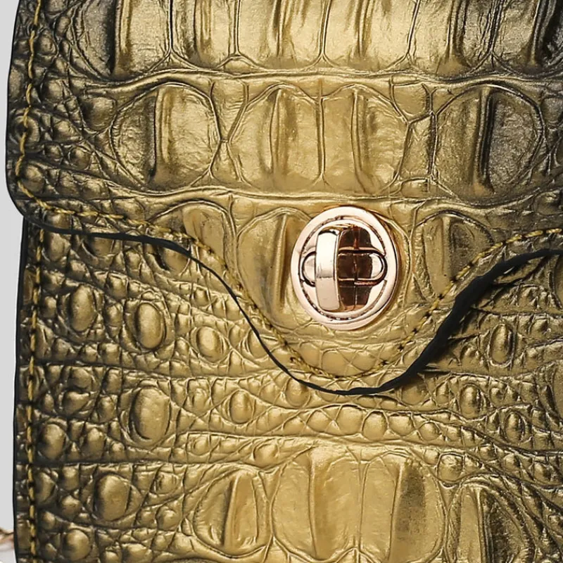 Women's Luxe Croc-Embossed Mini Satchel-MKF Collection Outlet