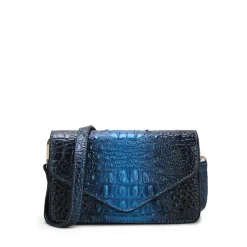 Women's Vanta Croc-Embossed Saddle Bag-MKF Collection New