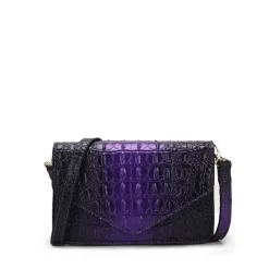 Women's Vanta Croc-Embossed Saddle Bag-MKF Collection New