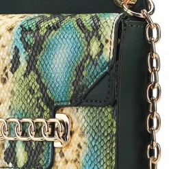 Women's Yael Snake Embossed Vegan Leather Women's Phone Crossbody Handbag-MKF Collection Sale