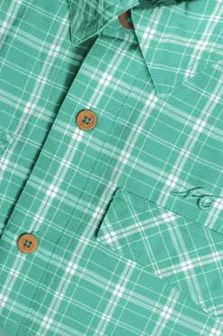 Coastal Plaid Men's Long Sleeve Fishing Shirt-Mojo Sportswear Company Hot