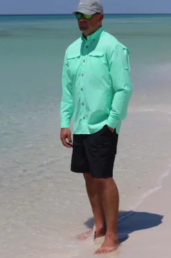 Mr. Big Men's Long Sleeve Fishing Button-Up-Mojo Sportswear Company Outlet