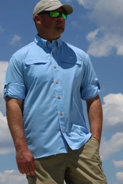 Mr. Big Men's Long Sleeve Fishing Button-Up-Mojo Sportswear Company Outlet