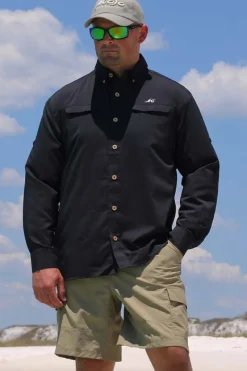 Mr. Big Men's Long Sleeve Fishing Button-Up-Mojo Sportswear Company Outlet