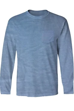 The Plain Pocket Crew Men's Long Sleeve Tee-Mojo Sportswear Company Fashion