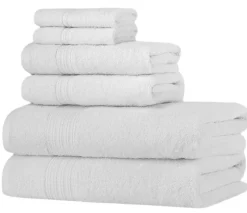 NINE WEST - GLARE PREMIUM LUXURY 6 PC BALE PACK TOWEL SET- 100% Turkish Cotton-Classic Turkish Towels Best