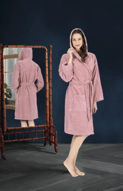 Hooded Terry Robe - 100% Turkish Cotton-Nine West Online