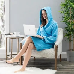 Hooded Terry Robe - 100% Turkish Cotton-Nine West Online