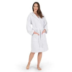 Hooded Terry Robe - 100% Turkish Cotton-Nine West Online