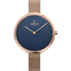Women's Classic Blue Dial Watch - V227LXVLMV-Obaku Discount