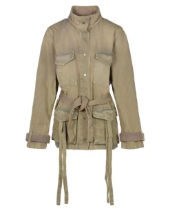 Off-White Dyed Denim Cargo Field Jacket-Off White Hot