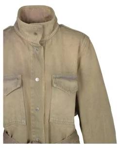 Off-White Dyed Denim Cargo Field Jacket-Off White Hot