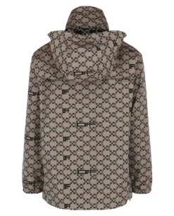 Off-White Monogram Allover Windbreaker Jacket-Off White Fashion
