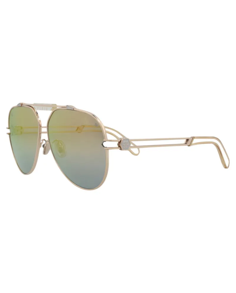 Aviator-Frame Titanium Sunglasses-Philipp Plein New