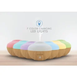 Aromatherapy Diffuser & Essential Oil Set-Ultrasonic Top 3 Oils-300ml with 2 Mist Settings 7 Ambient Light Settings-Pursonic Clearance