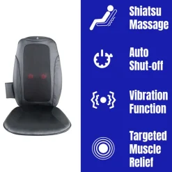 Shiatsu Chair Massager with Vibration – Ultimate Relaxation-Pursonic Sale