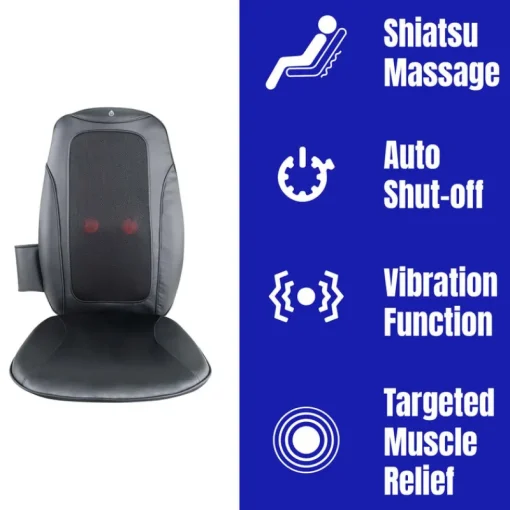 Shiatsu Chair Massager with Vibration – Ultimate Relaxation-Pursonic Sale