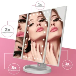 Tri-Fold Vanity Makeup Mirror-Pursonic Clearance