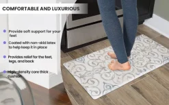 20"x39" Anti-Fatigue Embossed Floor Mat (RUSTIC MEDALLION)-Ju0026V Textiles Fashion