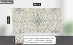 20"x39" Anti-Fatigue Embossed Floor Mat (RUSTIC MEDALLION)-Ju0026V Textiles Fashion