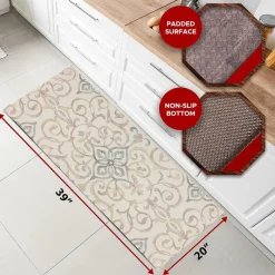 20"x39" Anti-Fatigue Embossed Floor Mat (RUSTIC MEDALLION)-Ju0026V Textiles Fashion