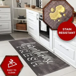 20"x55" Oversized Cushioned Anti-Fatigue Kitchen Runner Mat (Farmhouse Fresh)-PROOZY Outlet