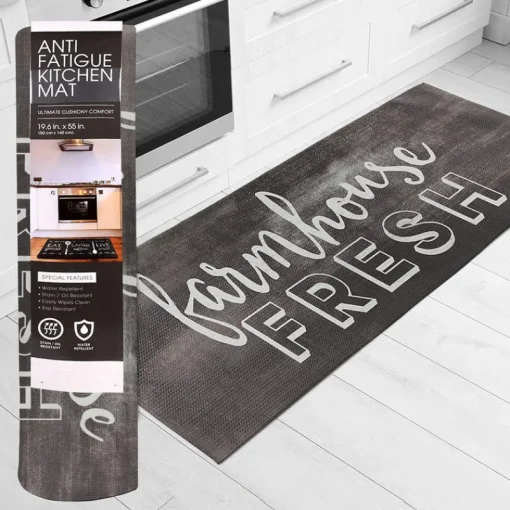 20"x55" Oversized Cushioned Anti-Fatigue Kitchen Runner Mat (Farmhouse Fresh)-PROOZY Outlet