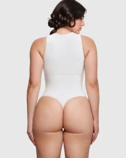 Buttercream Thong Bodysuit-Revenge Body Hot