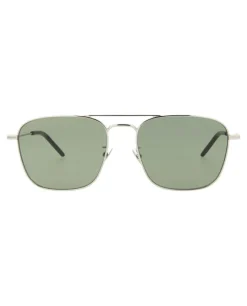 Aviator-Frame Metal Sunglasses-Saint Laurent Outlet