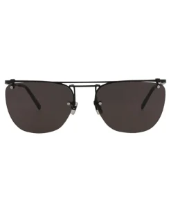 Aviator-Frame Metal Sunglasses-Saint Laurent Online