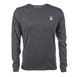 Men's Bold Wordmark Long Sleeve Tee-Spyder Hot