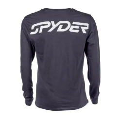 Men's Bold Wordmark Long Sleeve Tee-Spyder Hot
