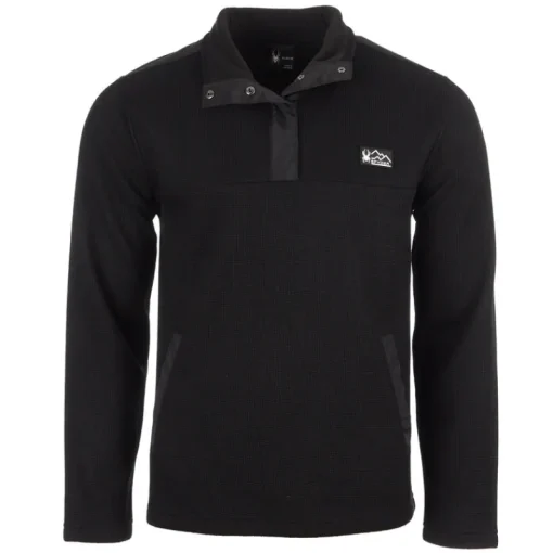 Men's Half Snap Pullover-Spyder Hot