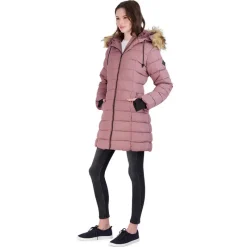 Women's Jacket with Faux Fur Hood-Steve Madden Outlet