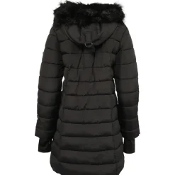 Women's Jacket with Faux Fur Hood-Steve Madden Outlet