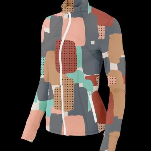 Golf Abstract Camo Women's Full Zip-SwingJuice Discount