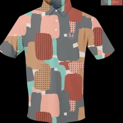 Golf Abstract Camo Men's Polo-SwingJuice Online