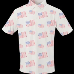 Golf Flag Men's Polo-SwingJuice Best