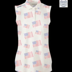 Golf Flag Women's Sleeveless Polo-SwingJuice Online