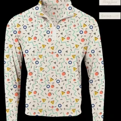 Golf Fresh Prints Men's Quarter Zip-SwingJuice Clearance