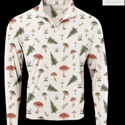 Golf Mushrooms Men's Quarter Zip-SwingJuice Online