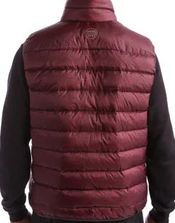Golf Rhythmic Lines Men's Packable Puffer Vest-SwingJuice Discount
