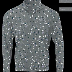 Golf Splatter Men's Quarter Zip-SwingJuice New