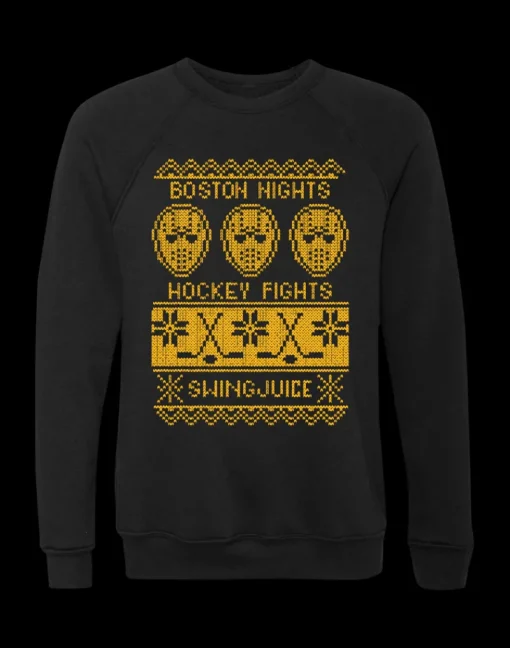 Hockey Boston Nights Hockey Fights Unisex Sweatshirt-SwingJuice New