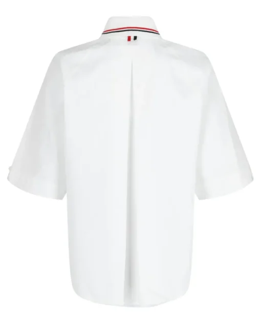 Poplin Box Pleated Shirt-Thom Browne Fashion