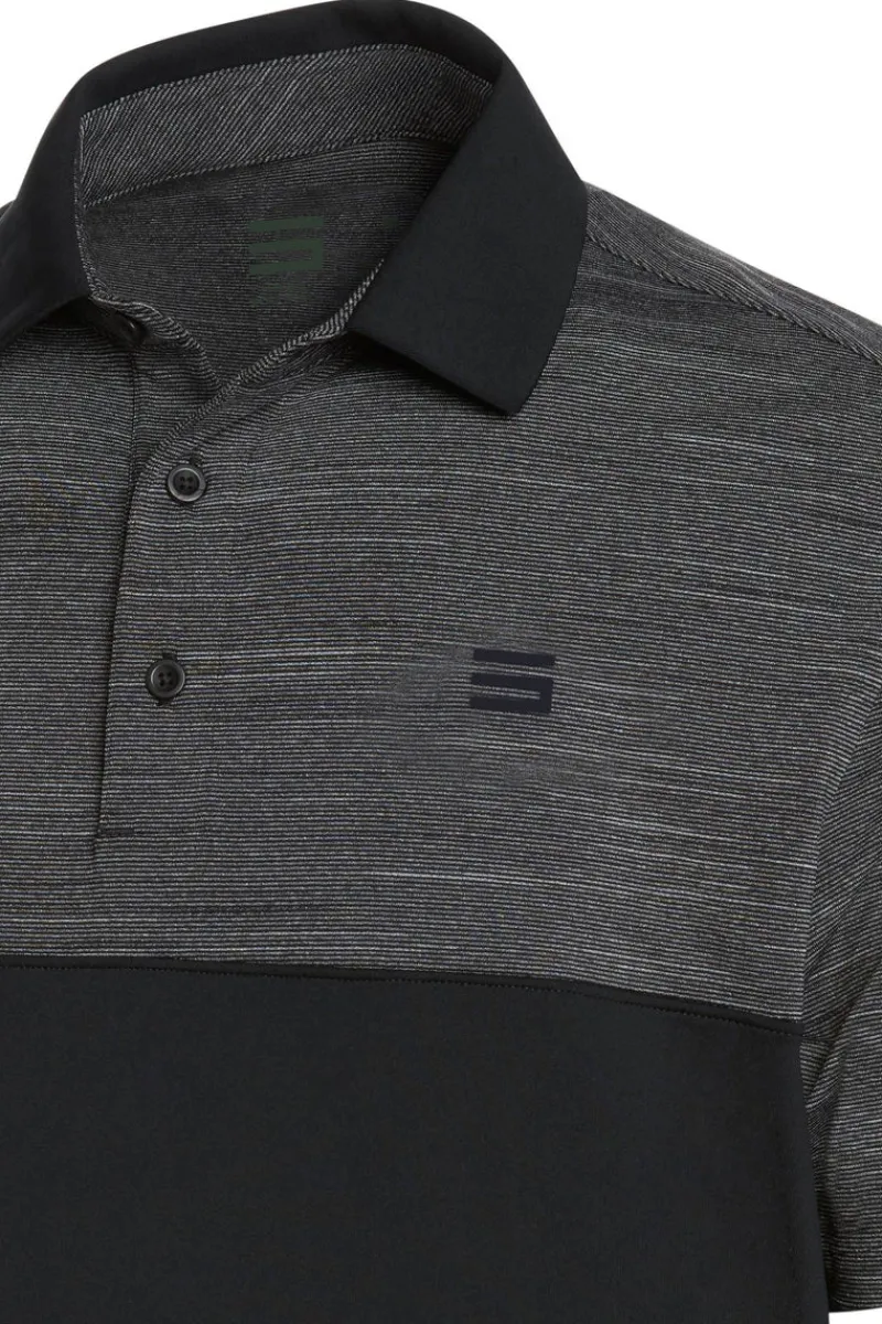 Men's Heathered Two-Tone Golf Polo-Three Sixty Six New